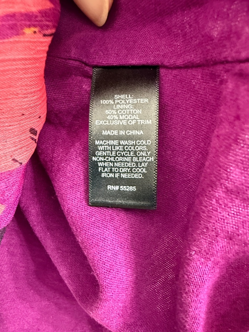 Express Fuchsia & Magenta Floral Lace-Back Camisole - Picture 5 of 10